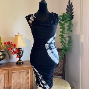 Elegant Black and White Women's Dress